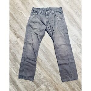 Levi's 514‎ Straight Fit Jeans Mens Gray Size 36x34 Cotton Casual Pants